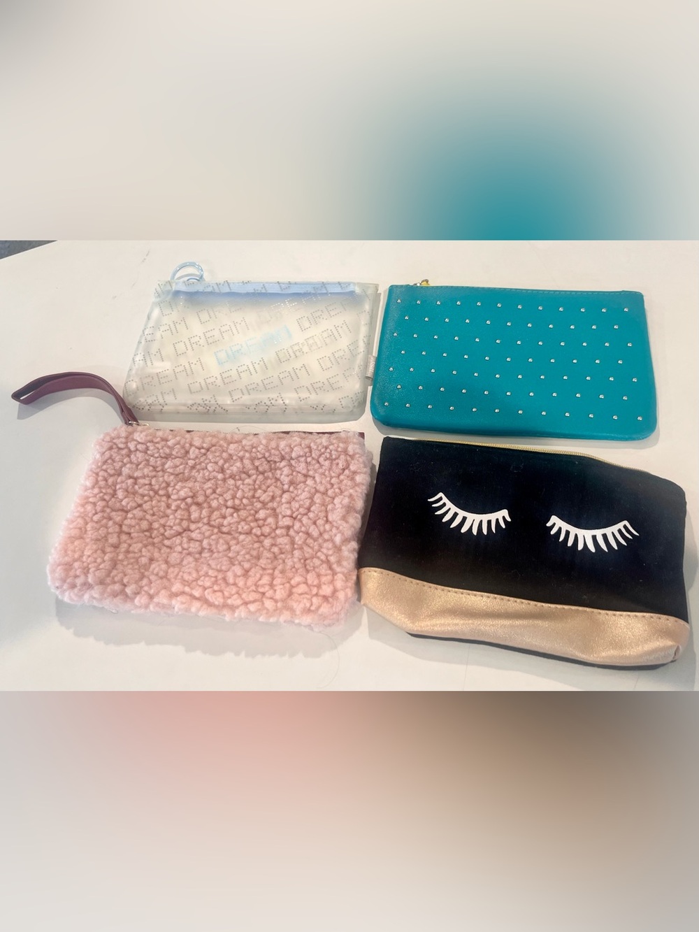 Ipsy cosmetic bags Lot of 4